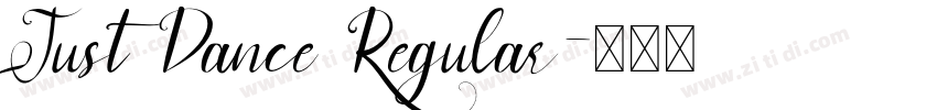 Just Dance Regular字体转换